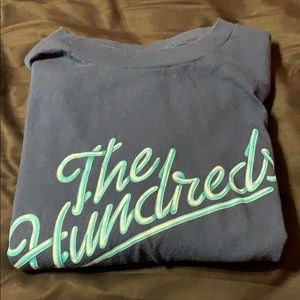 Navy Blue The Hundreds Script Logo T-Shirt Size XL